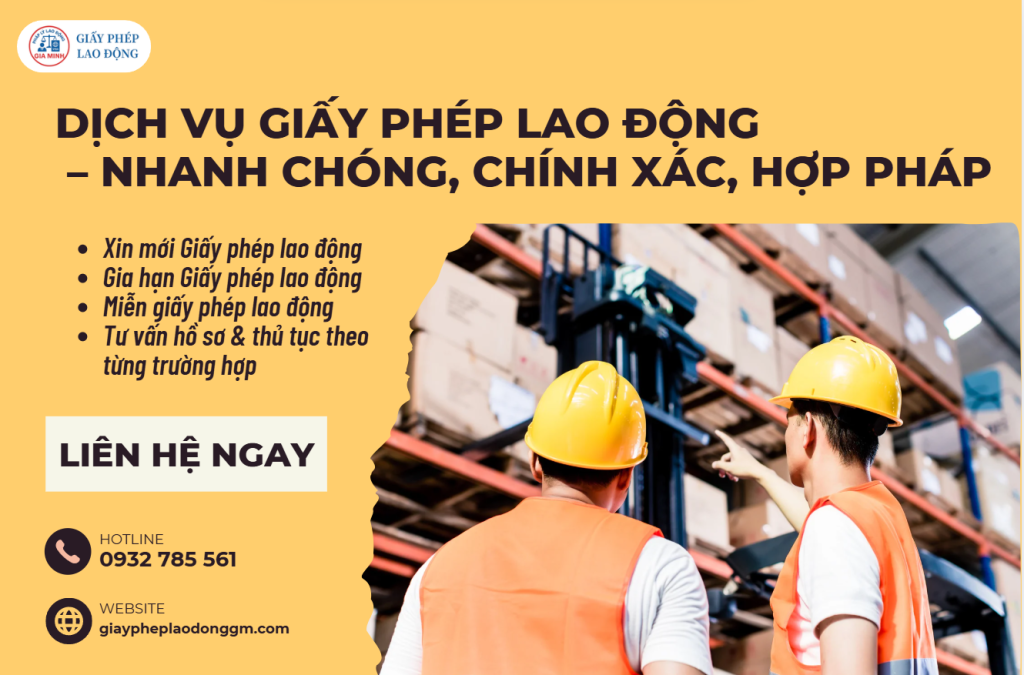 Hồ sơ xin giấy phép lao động TPHCM dành cho doanh nghiệp 1 Doanh nghiệp xin giấy phép lao động cho người nước ngoài
