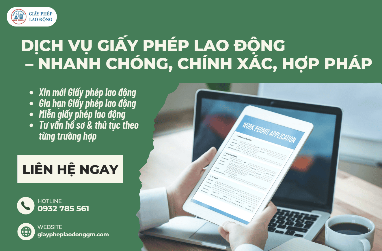 Dịch vụ hỗ trợ làm giấy phép lao động tại khu công nghiệp nhanh chóng