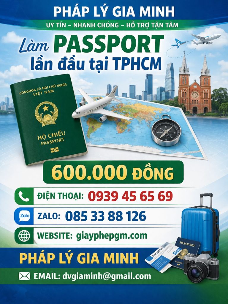 chi phí làm passport online tphcm