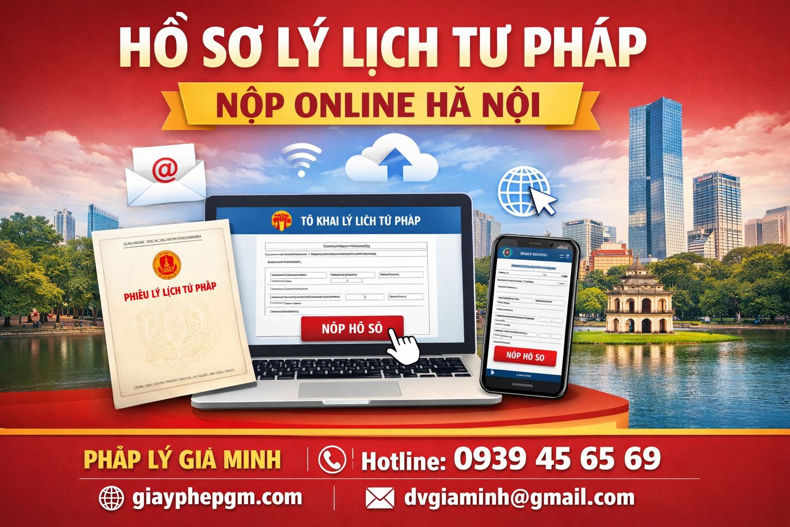 Dịch vụ làm lý lịch tư pháp Hà Nội