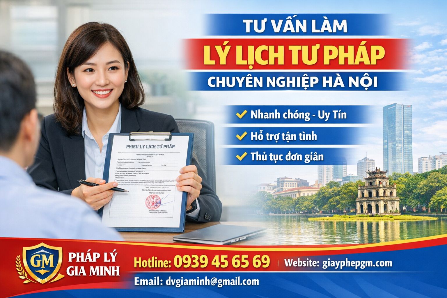 Dịch vụ hỗ trợ làm lý lịch tư pháp tại Hà Nội