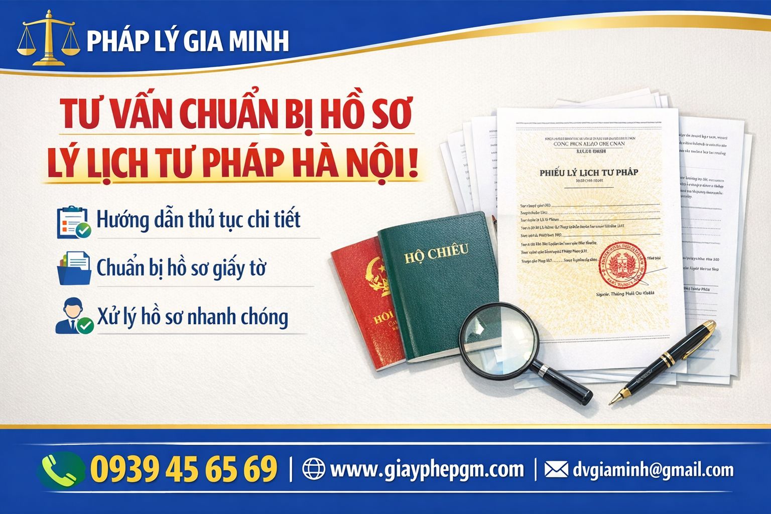 Dịch vụ hỗ trợ làm lý lịch tư pháp Hà Nội