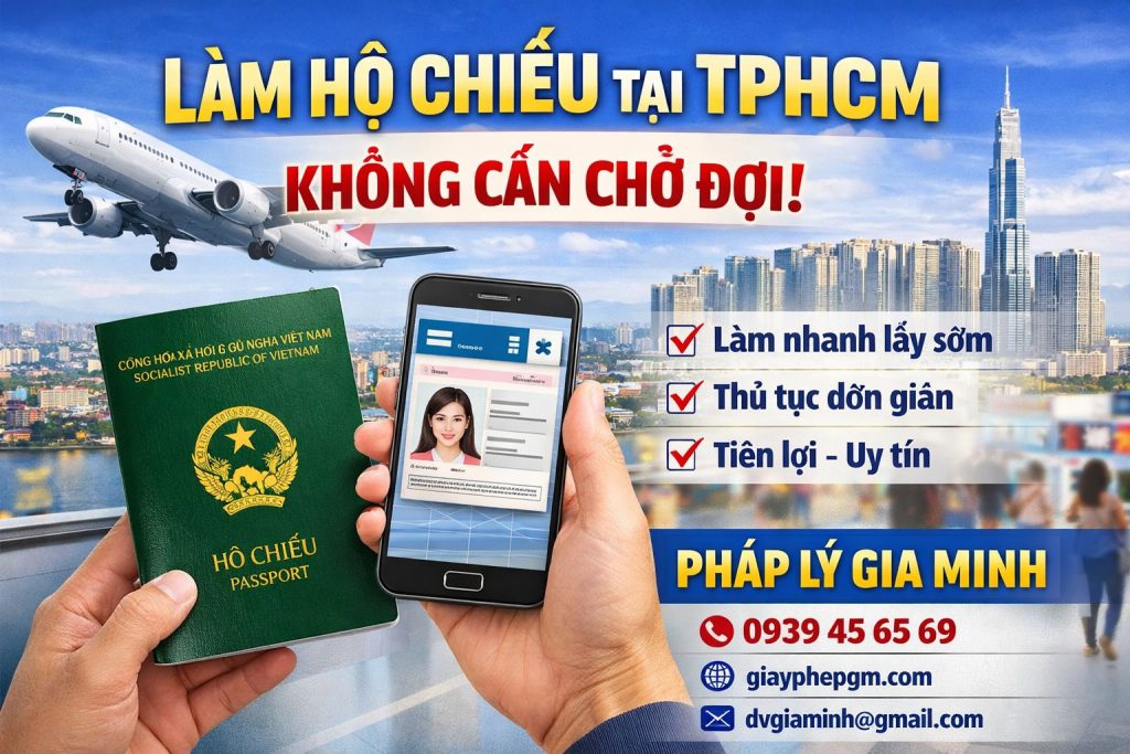 làm hộ chiếu lấy liền tphcm