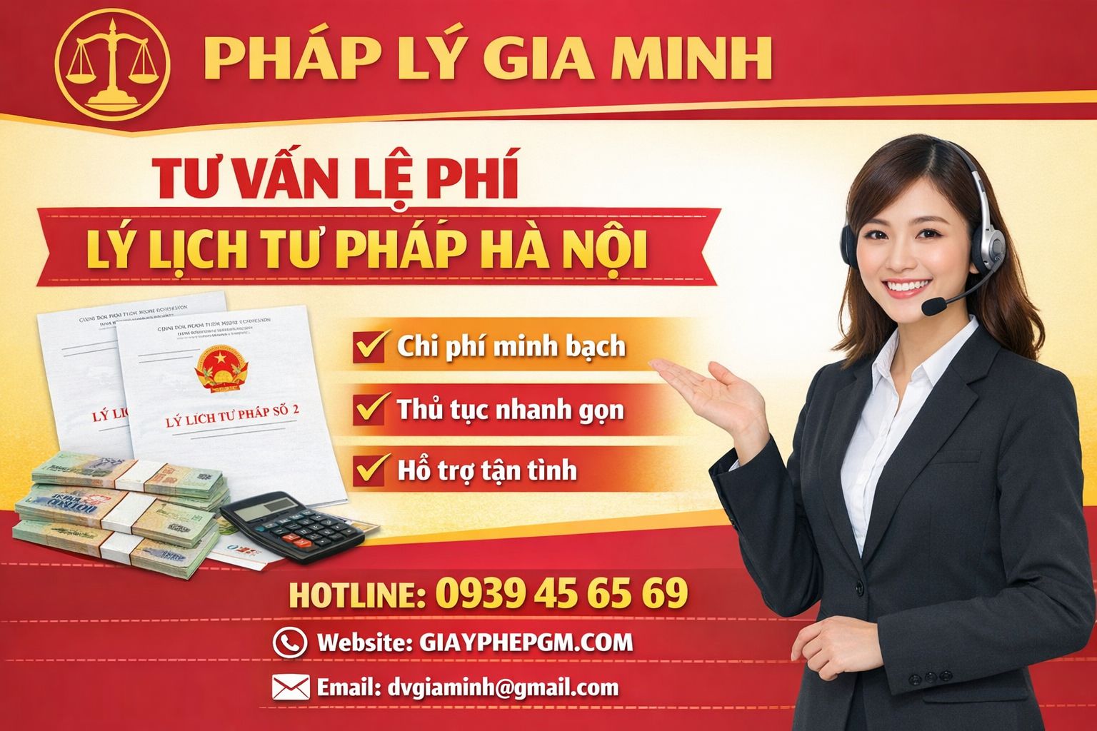 Nhận phiếu lý lịch tư pháp Hà Nội