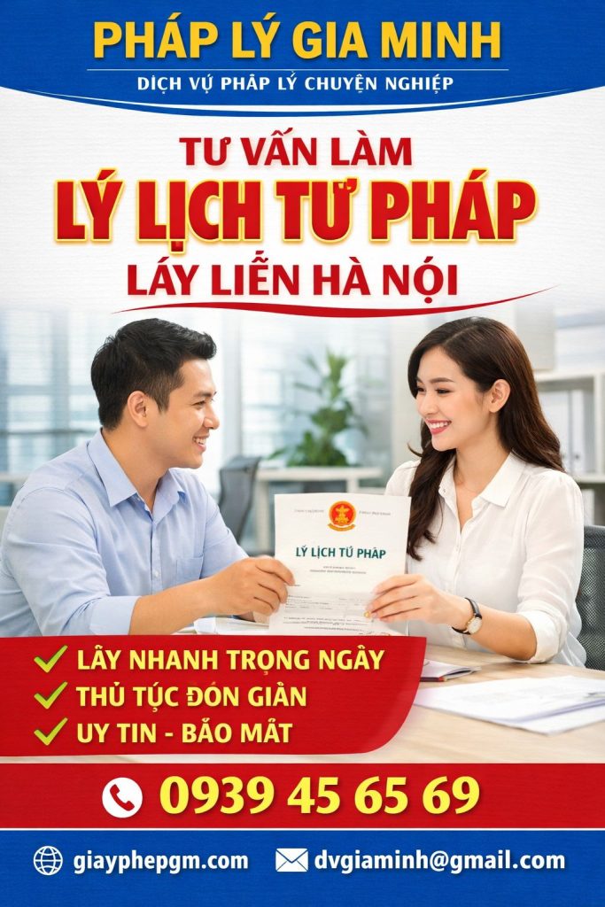 Nộp hồ sơ lý lịch tư pháp số 2 Hà Nội