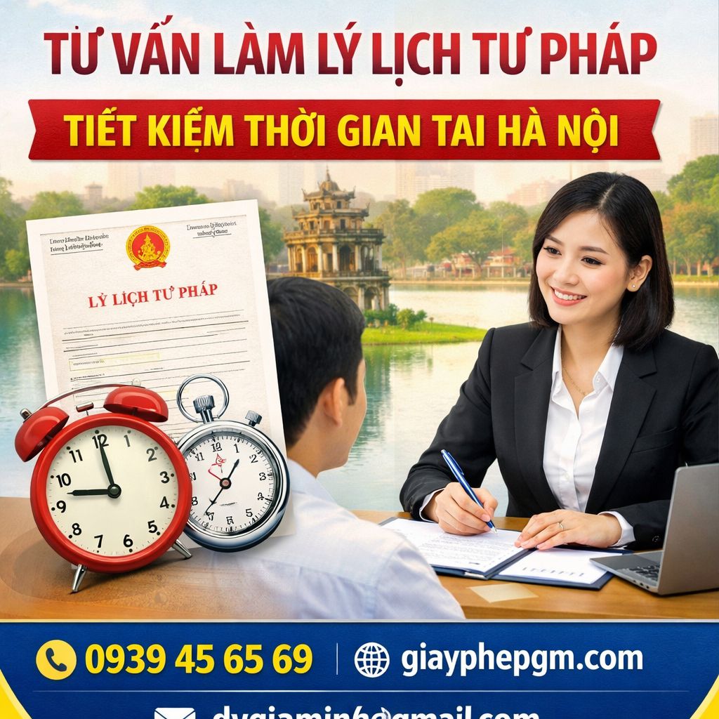 Nộp hồ sơ xin lý lịch tư pháp tại Hà Nội