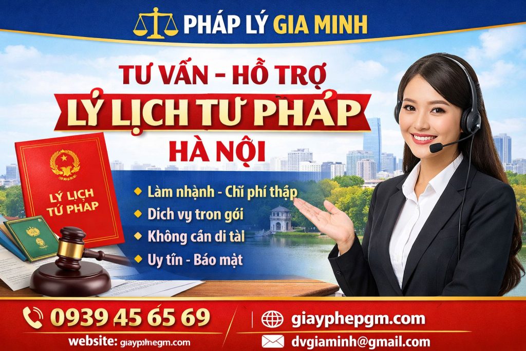 Phiếu lý lịch tư pháp tại Hà Nội mẫu chuẩn