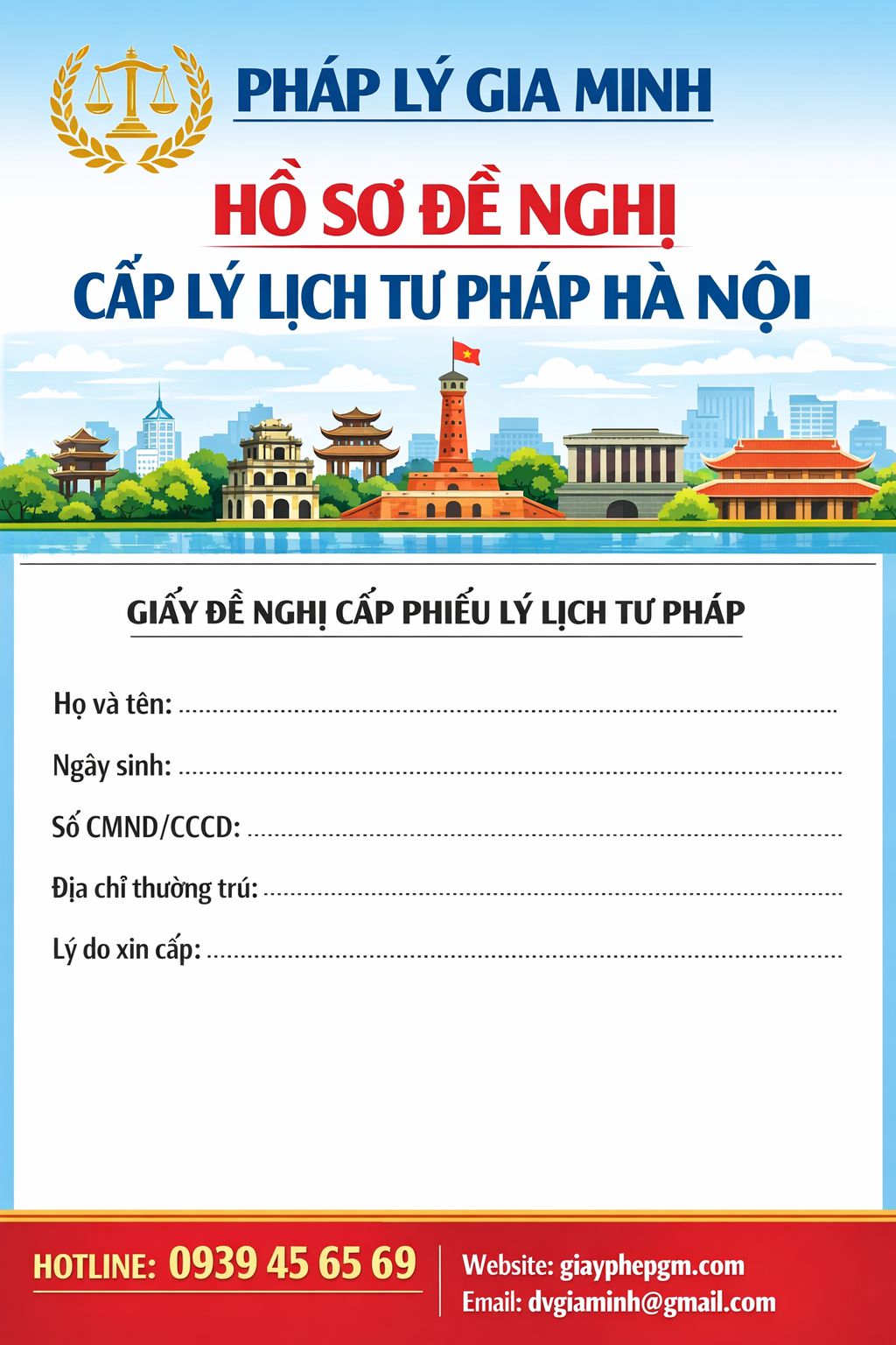 Quy trình cấp phiếu lý lịch tư pháp số 2 Hà Nội