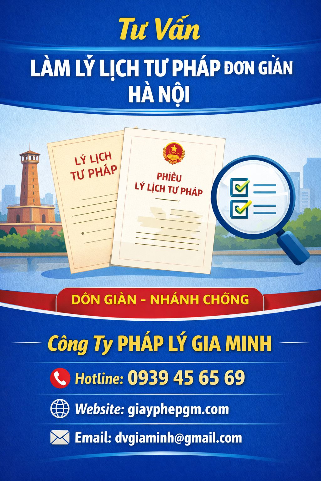 Nơi cấp lý lịch tư pháp tại Hà Nội