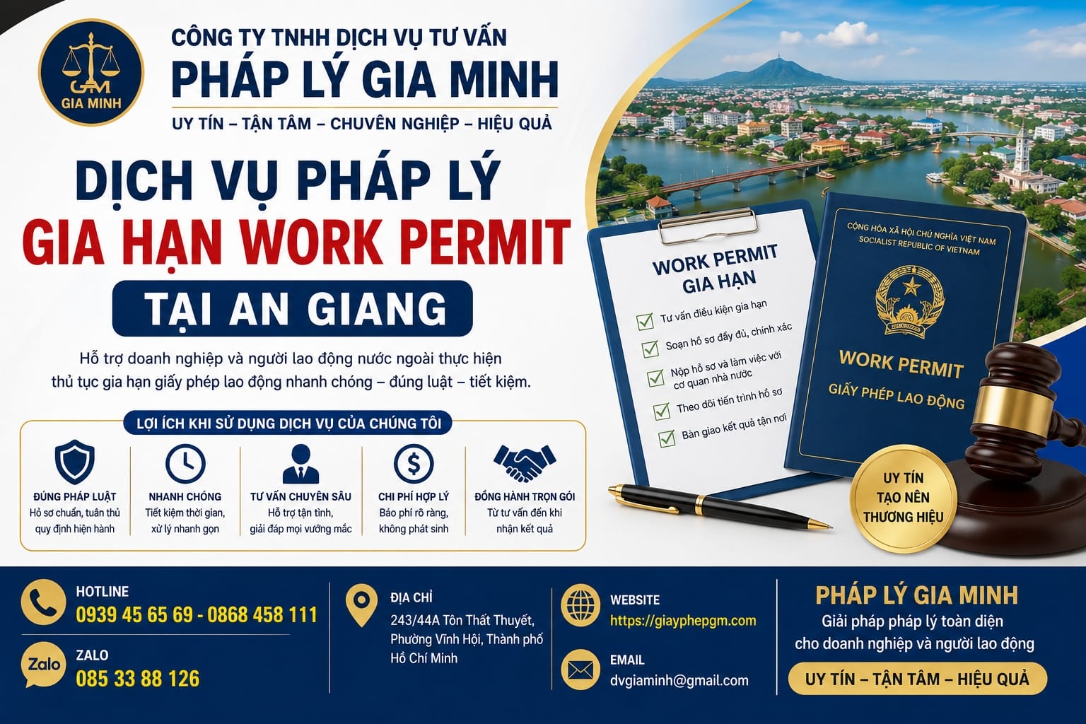 Dịch vụ pháp lý gia hạn work permit tại An Giang
