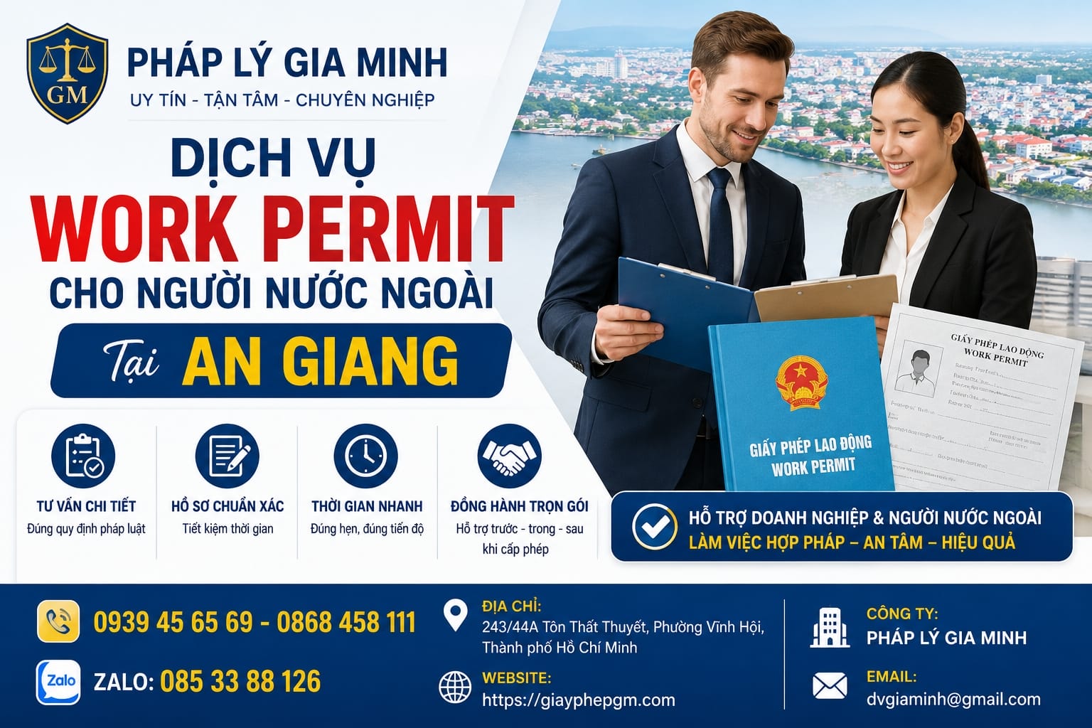 Dịch vụ work permit cho người nước ngoài tại An Giang