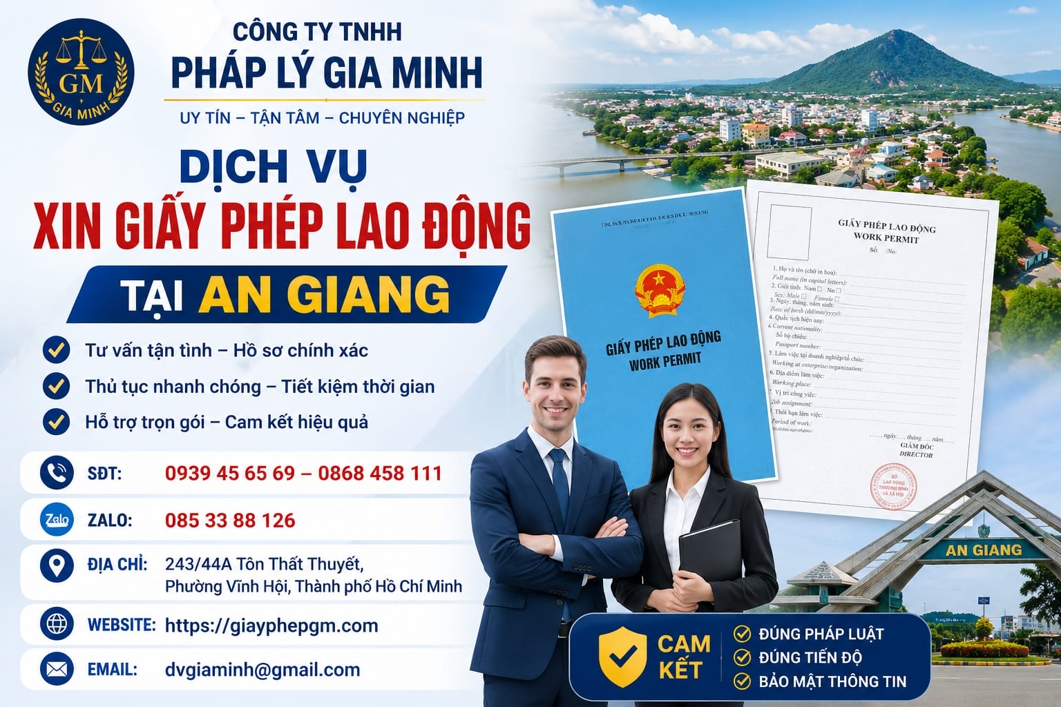Dịch vụ xin giấy phép lao động tại An Giang