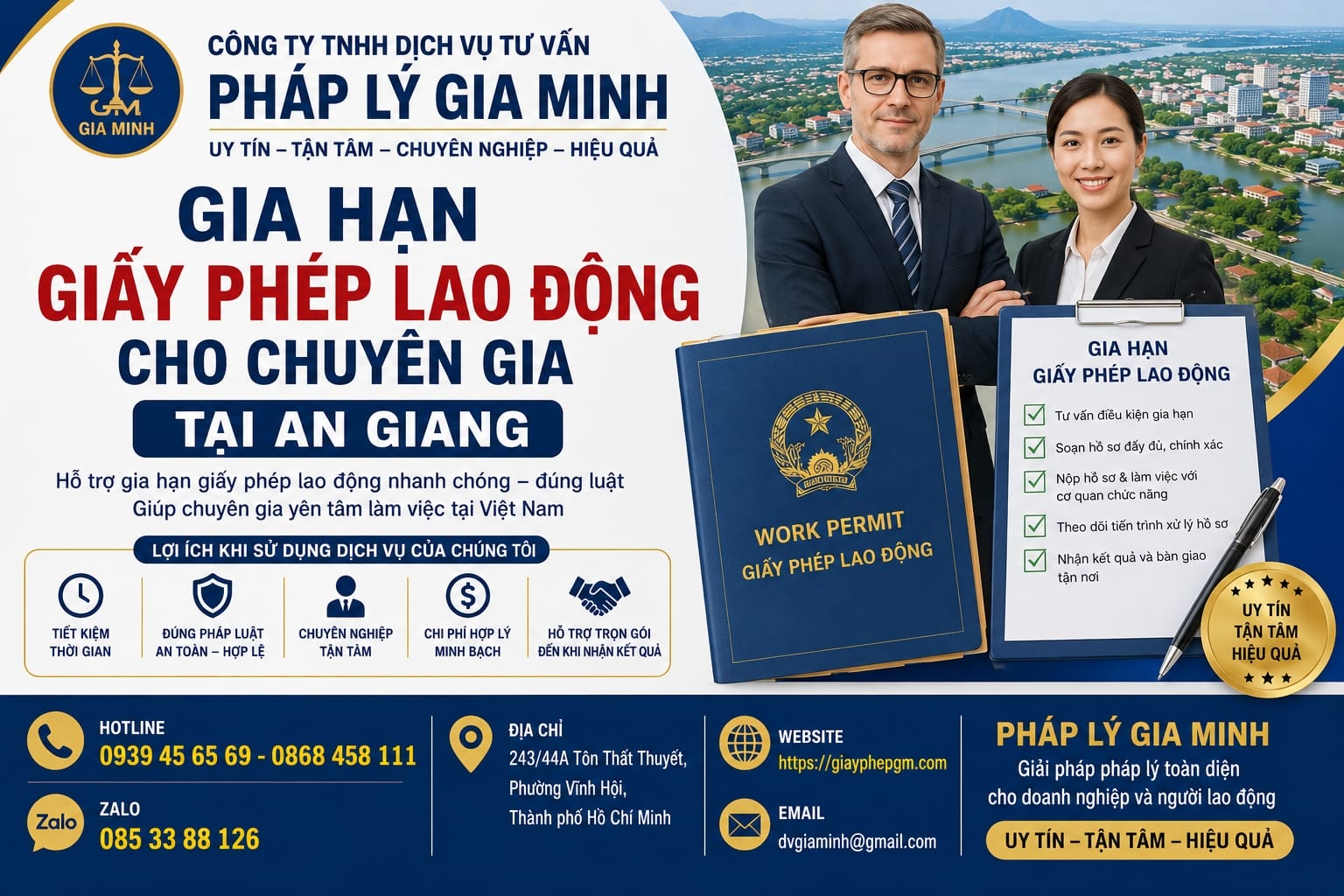 Gia hạn giấy phép lao động nhanh tại An Giang