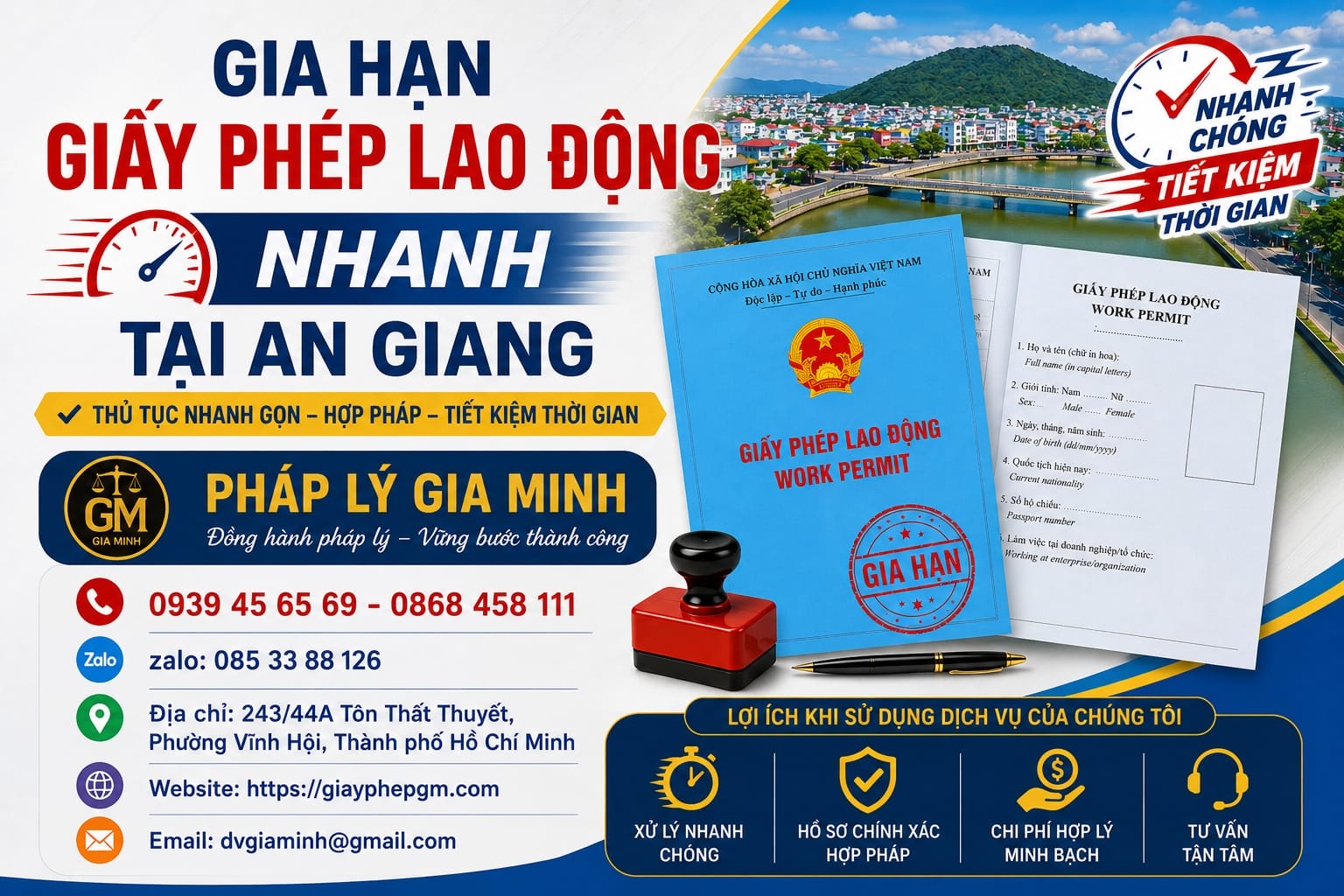 Gia hạn giấy phép lao động nhanh tại An Giang
