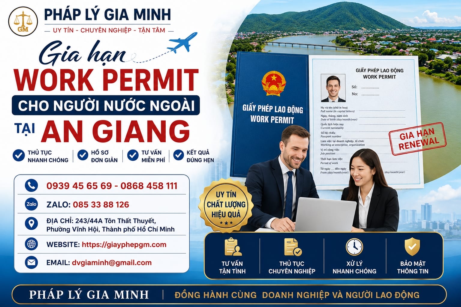 Gia hạn work permit cho người nước ngoài tại An Giang