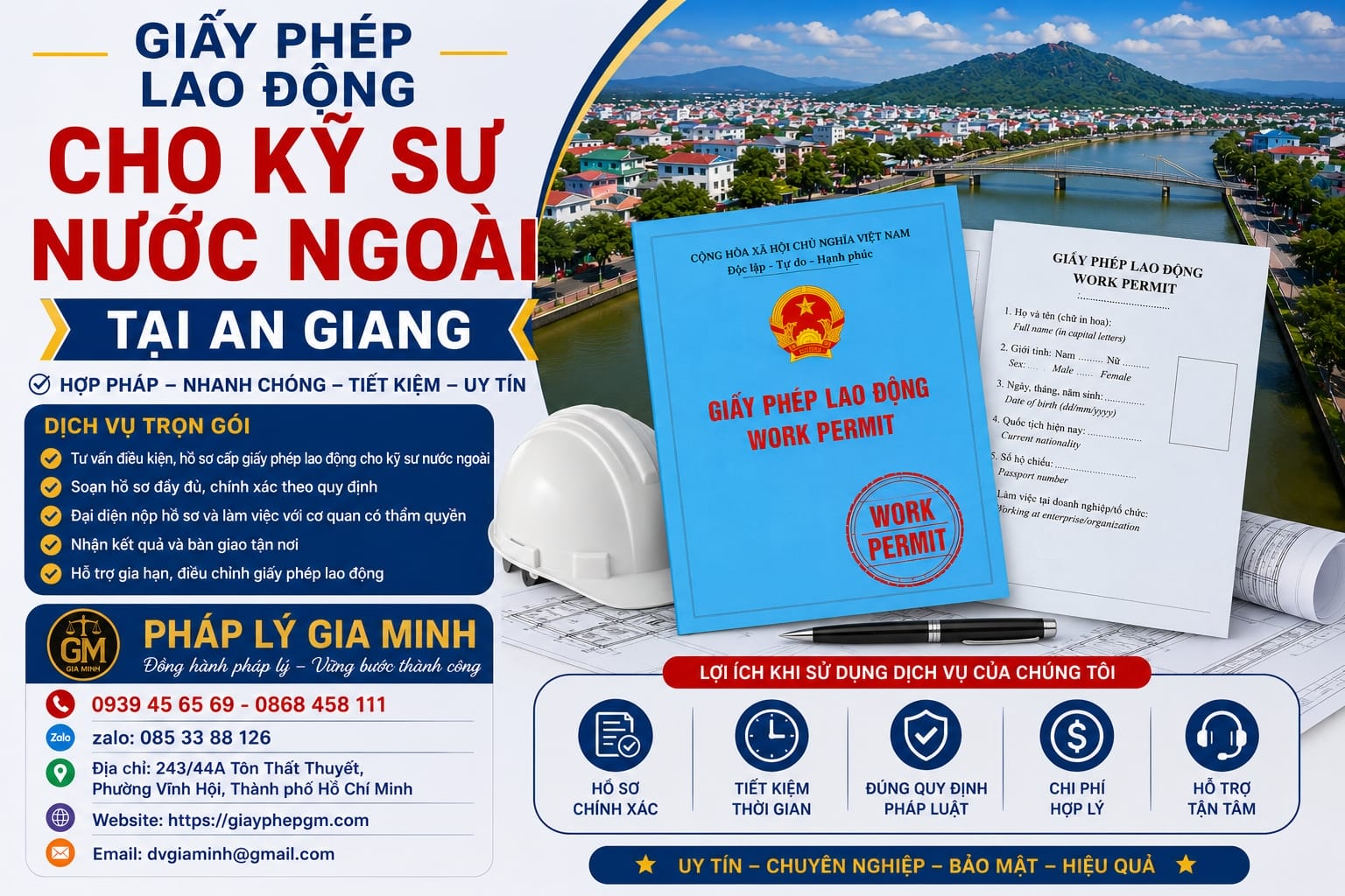 Làm giấy phép lao động cho chuyên gia tại An Giang uy tín – Giải pháp nhanh, chuẩn pháp lý, hỗ trợ toàn quốc (nhấn mạnh Thanh Hóa) 7 Giấy phép lao động cho kỹ sư nước ngoài tại An Giang Giấy phép lao động cho kỹ sư nước ngoài tại An Giang