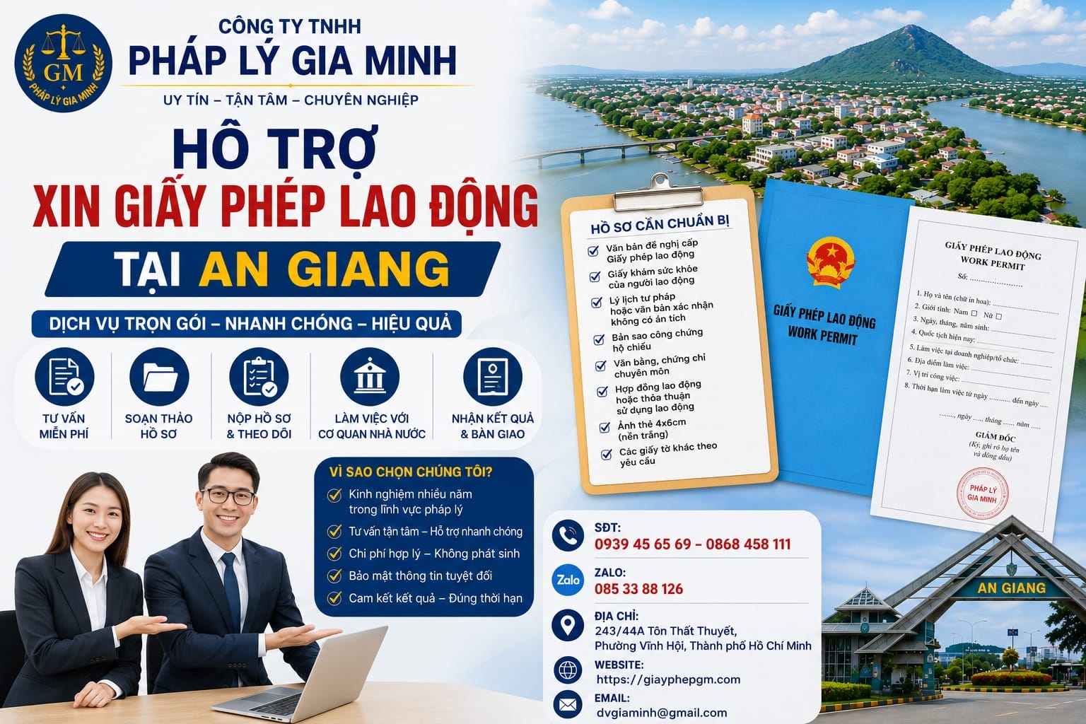 Hỗ trợ xin giấy phép lao động tại An Giang