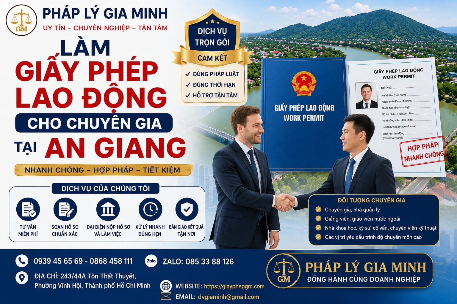 Làm giấy phép lao động cho chuyên gia tại An Giang uy tín – Giải pháp nhanh, chuẩn pháp lý, hỗ trợ toàn quốc (nhấn mạnh Thanh Hóa) 1 Làm giấy phép lao động cho chuyên gia tại An Giang