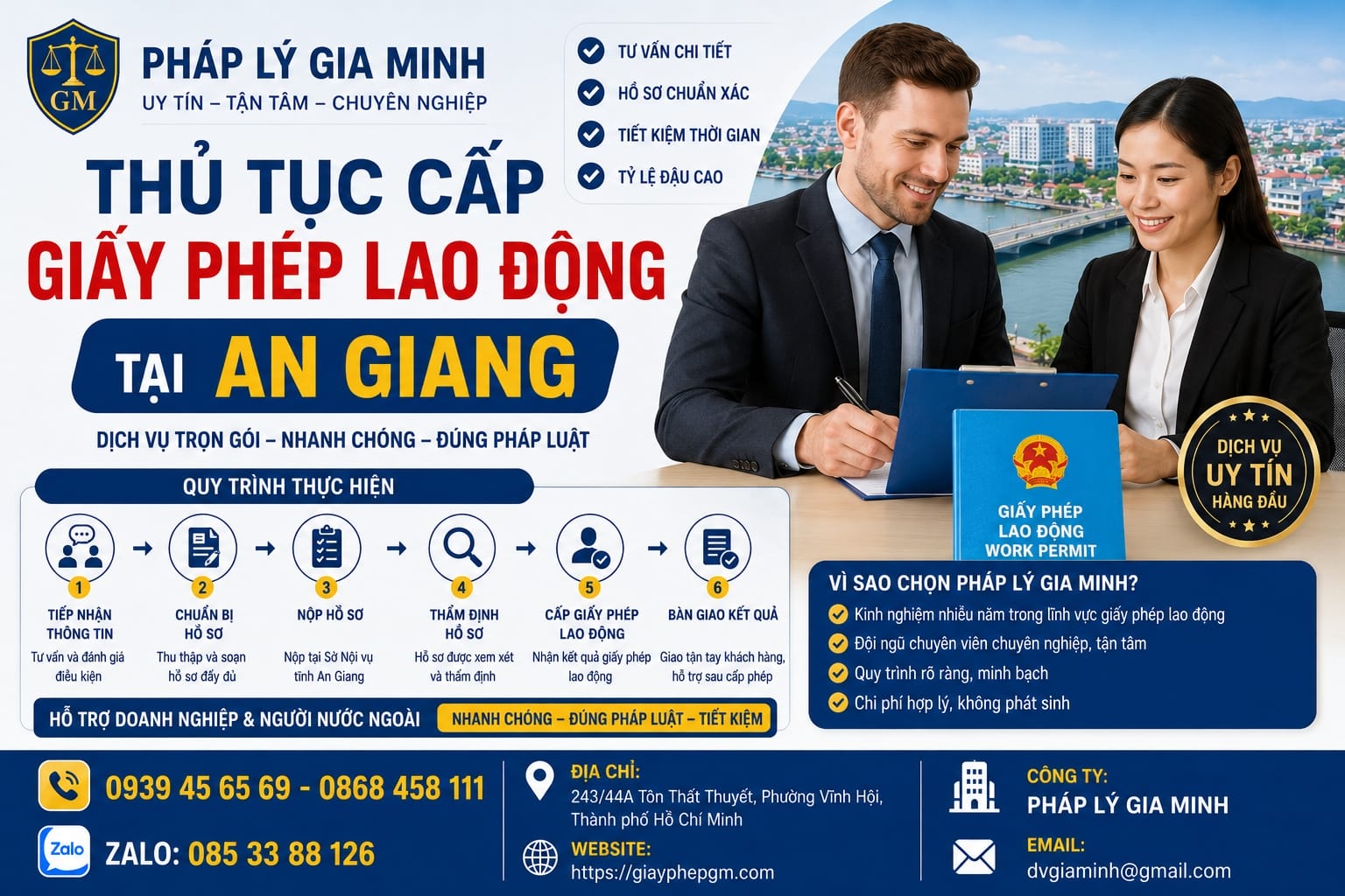 Thủ tục cấp giấy phép lao động tại An Giang