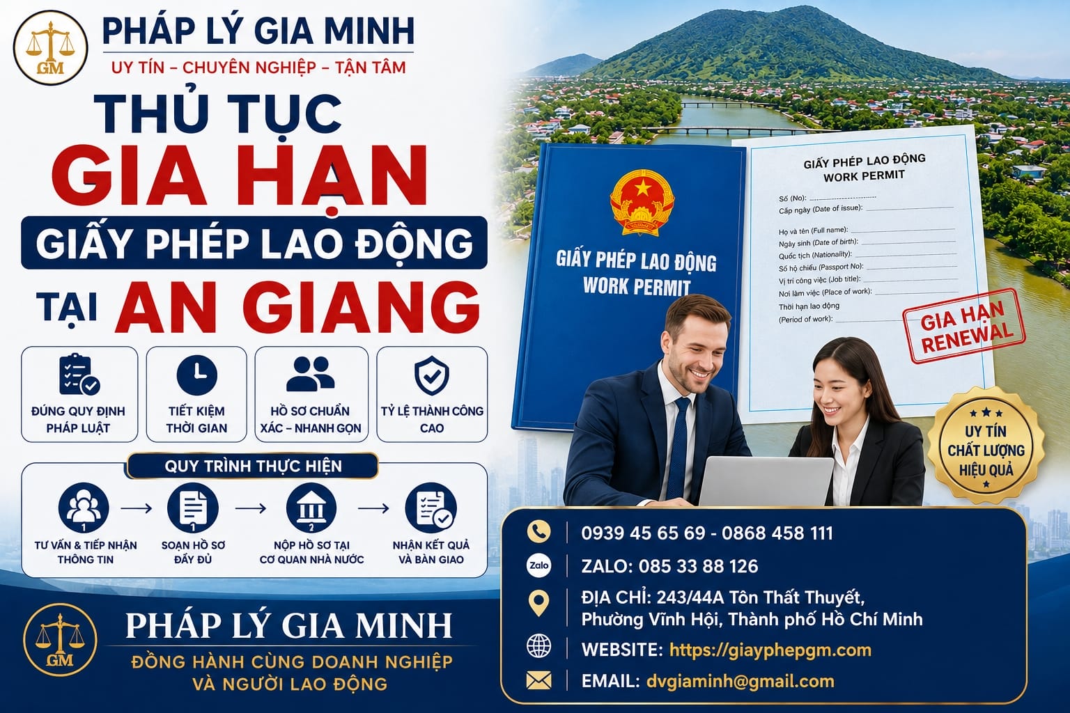 Thủ tục gia hạn giấy phép lao động tại An Giang