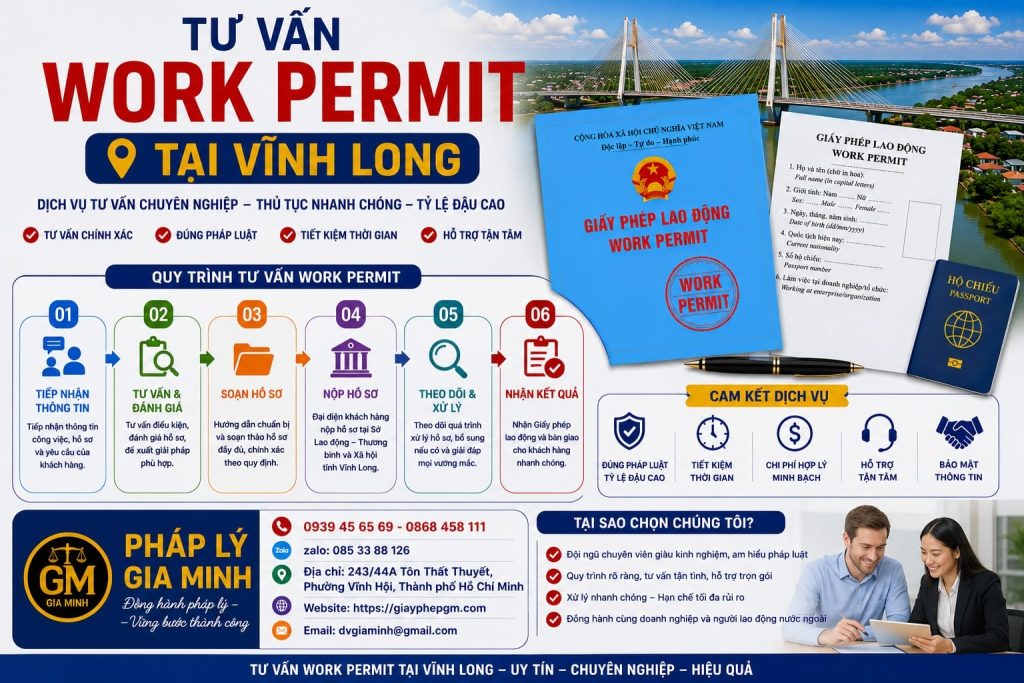 Tư vấn work permit tại Vĩnh Long