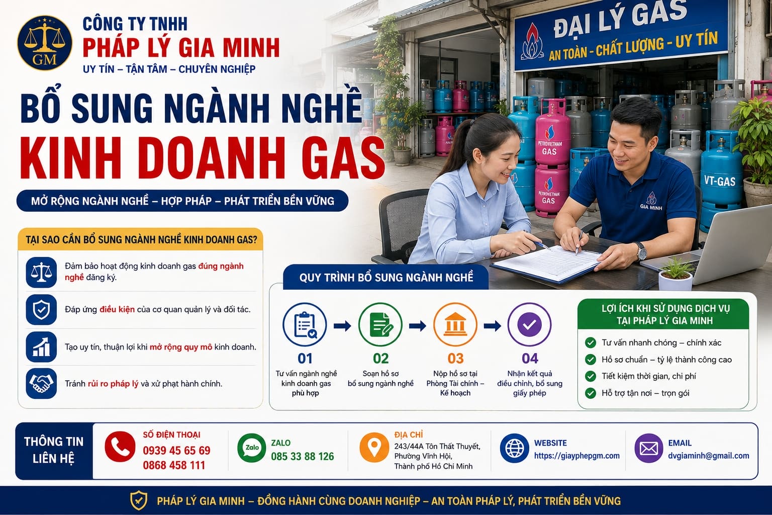 Bổ sung ngành nghề kinh doanh gas