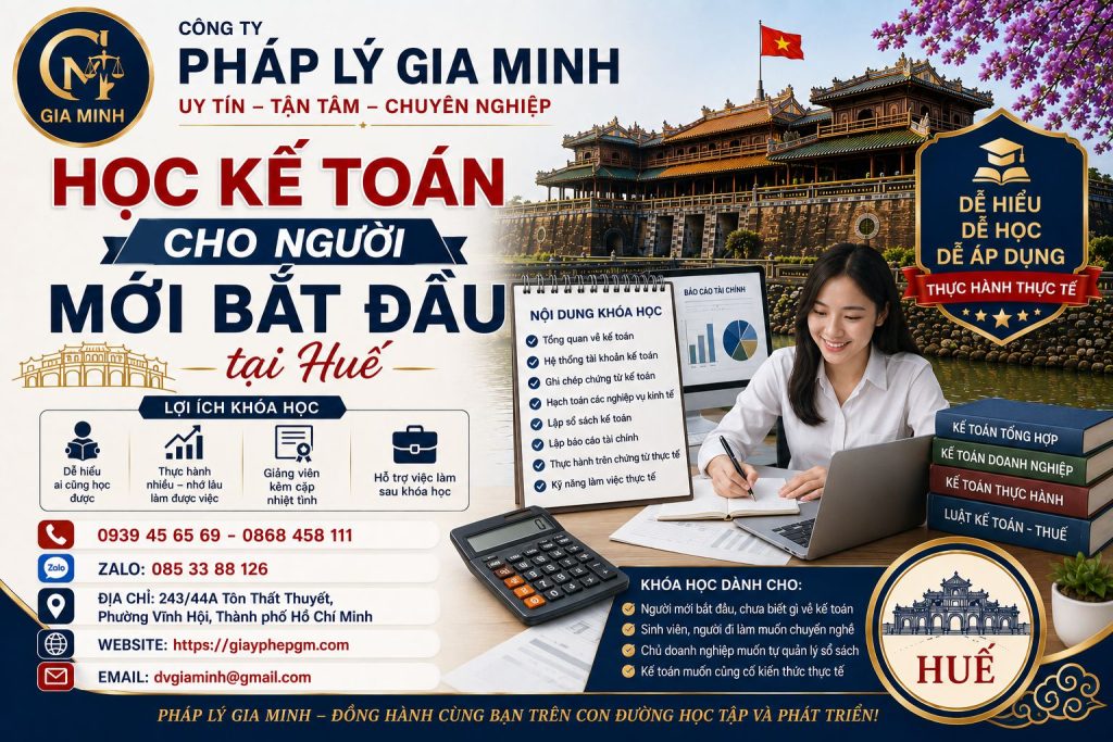 Học kế toán cho người mới bắt đầu tại Huế