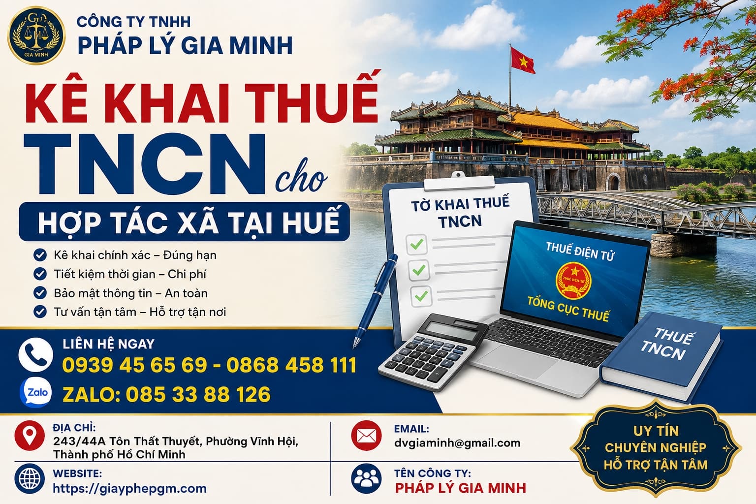 Kê khai thuế TNCN cho hợp tác xã tại Huế