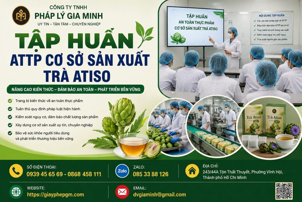 Tập huấn ATTP cơ sở sản xuất trà atiso