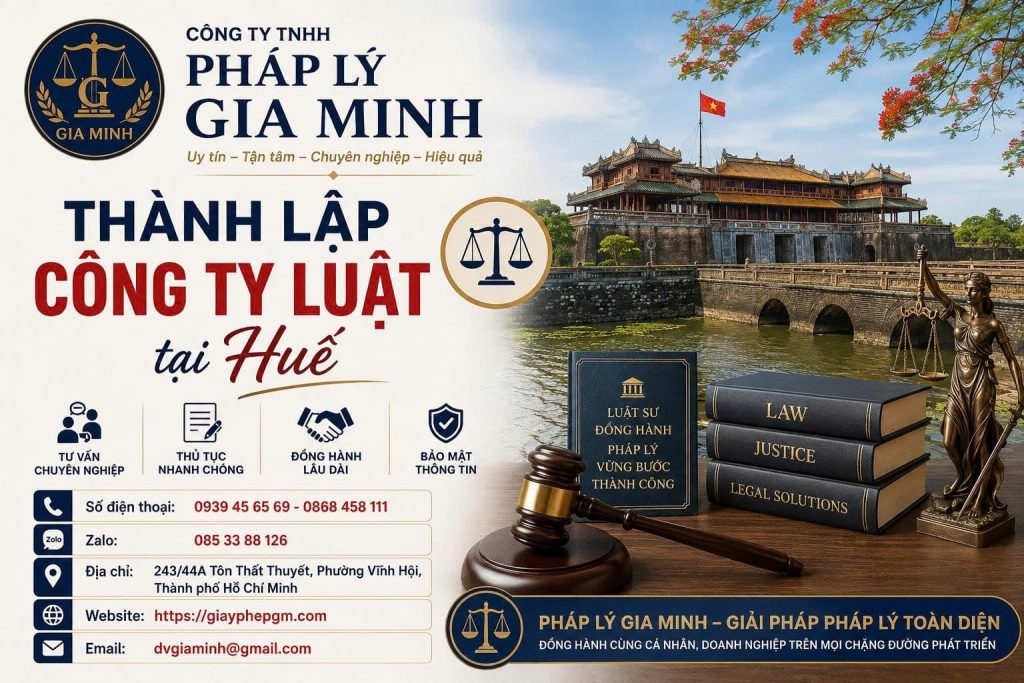 Thành lập công ty luật tại Huế