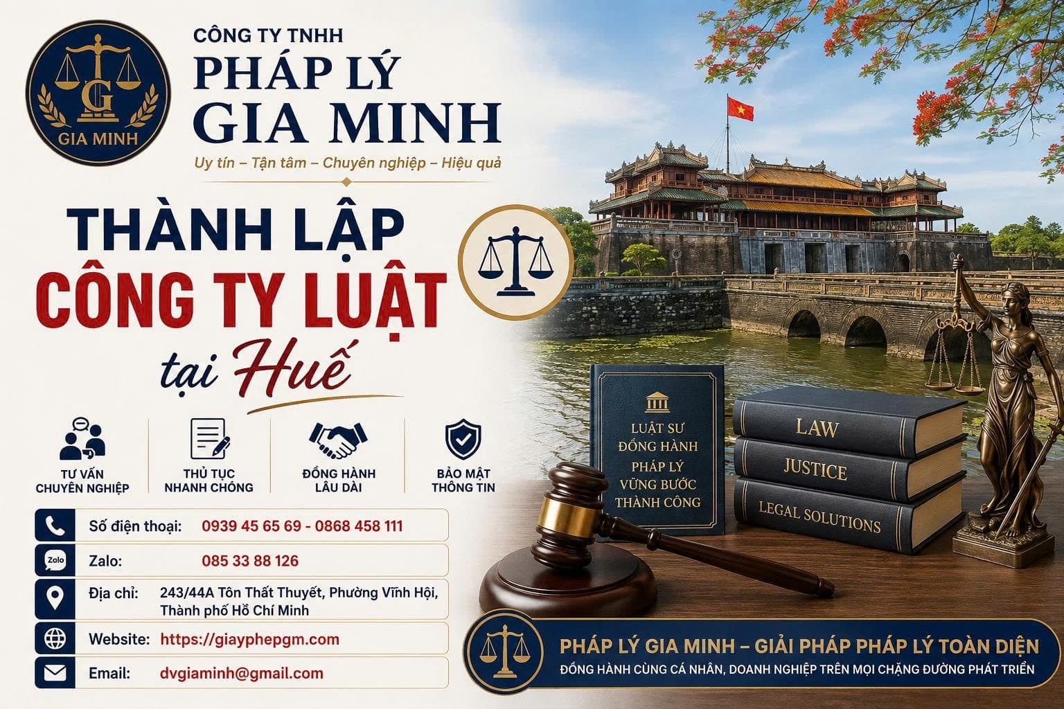 Thành lập công ty luật tại Huế