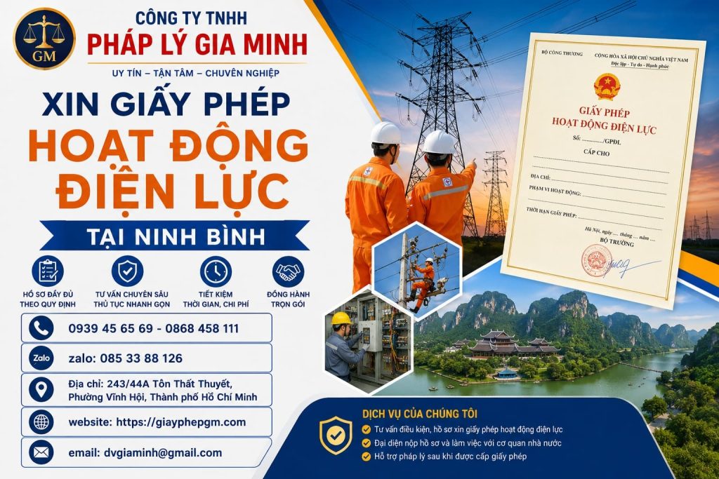 Xin giấy phép hoạt động điện lực tại Ninh Bình đúng năng lực, đúng phạm vi hoạt động 1 Xin giấy phép hoạt động điện lực tại Ninh Bình