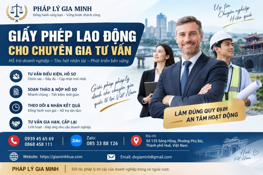 Giấy phép lao động cho chuyên gia tư vấn 1 Giấy phép lao động cho chuyên gia tư vấn