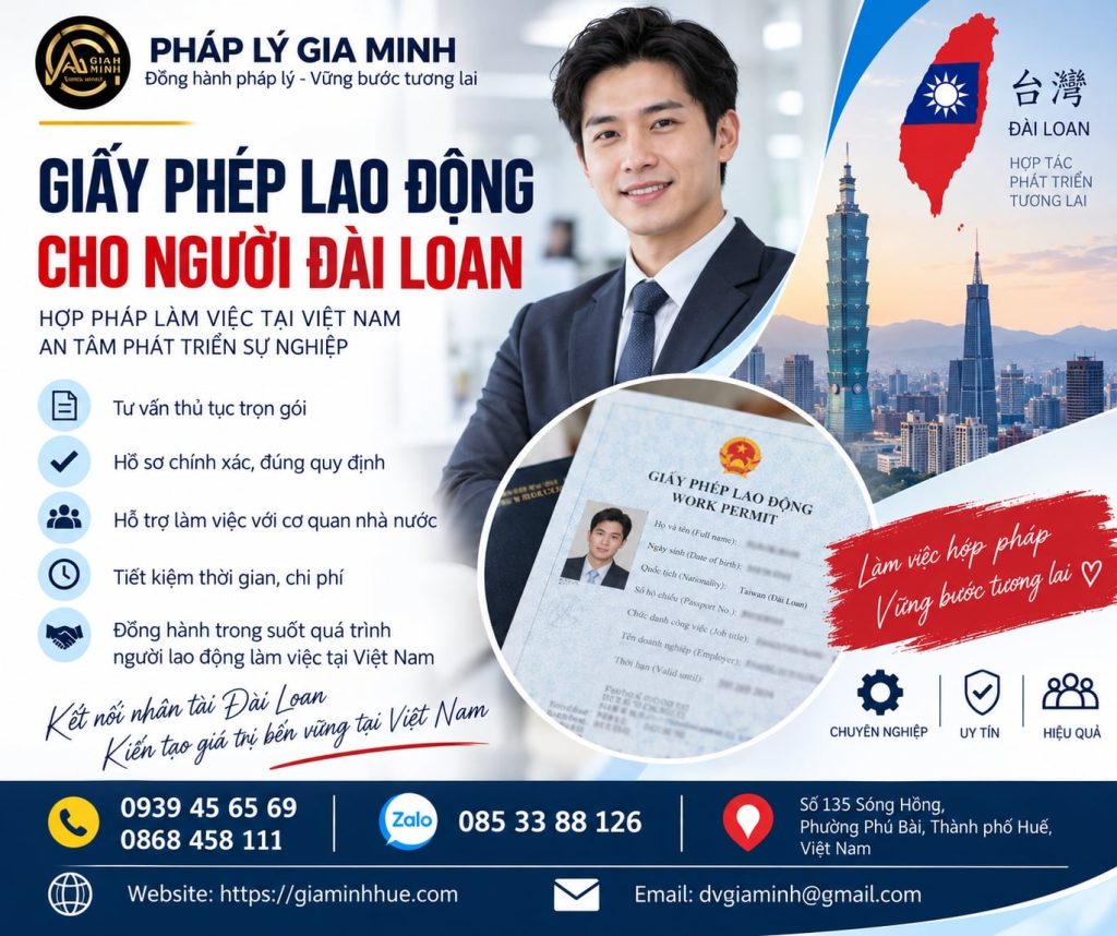Giấy phép lao động cho người Đài Loan 3 Giấy phép lao động cho người Đài Loan