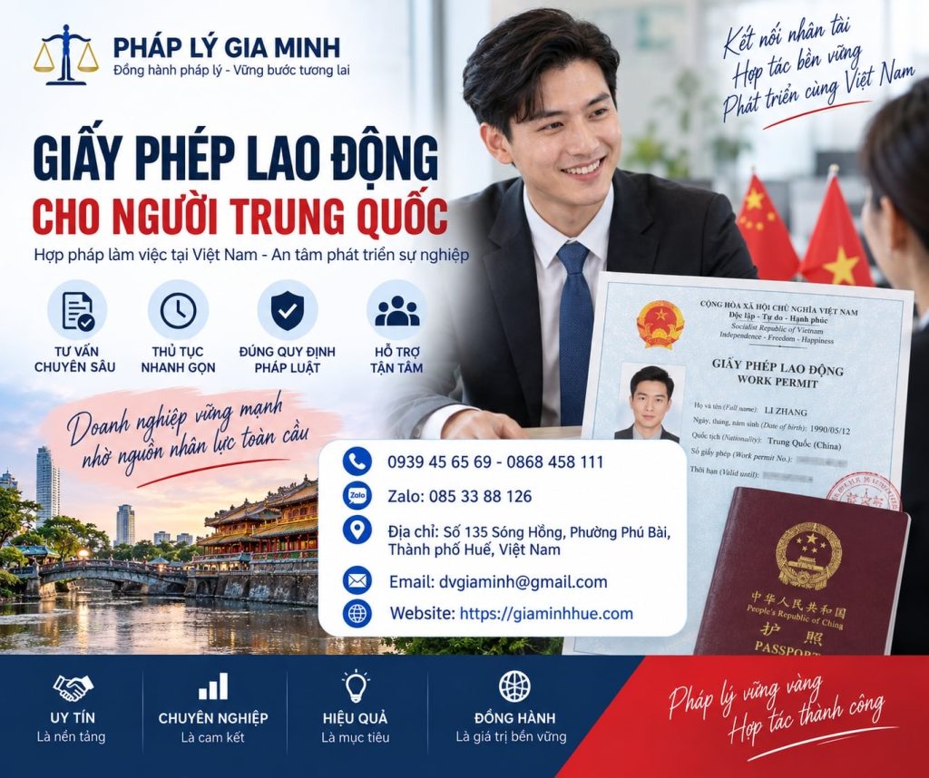 Giấy phép lao động cho người Trung Quốc 6 Giấy phép lao động cho người Trung Quốc