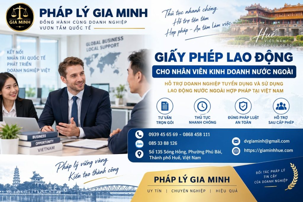 Giấy phép lao động cho nhân viên kinh doanh nước ngoài 1 Giấy phép lao động cho nhân viên kinh doanh nước ngoài