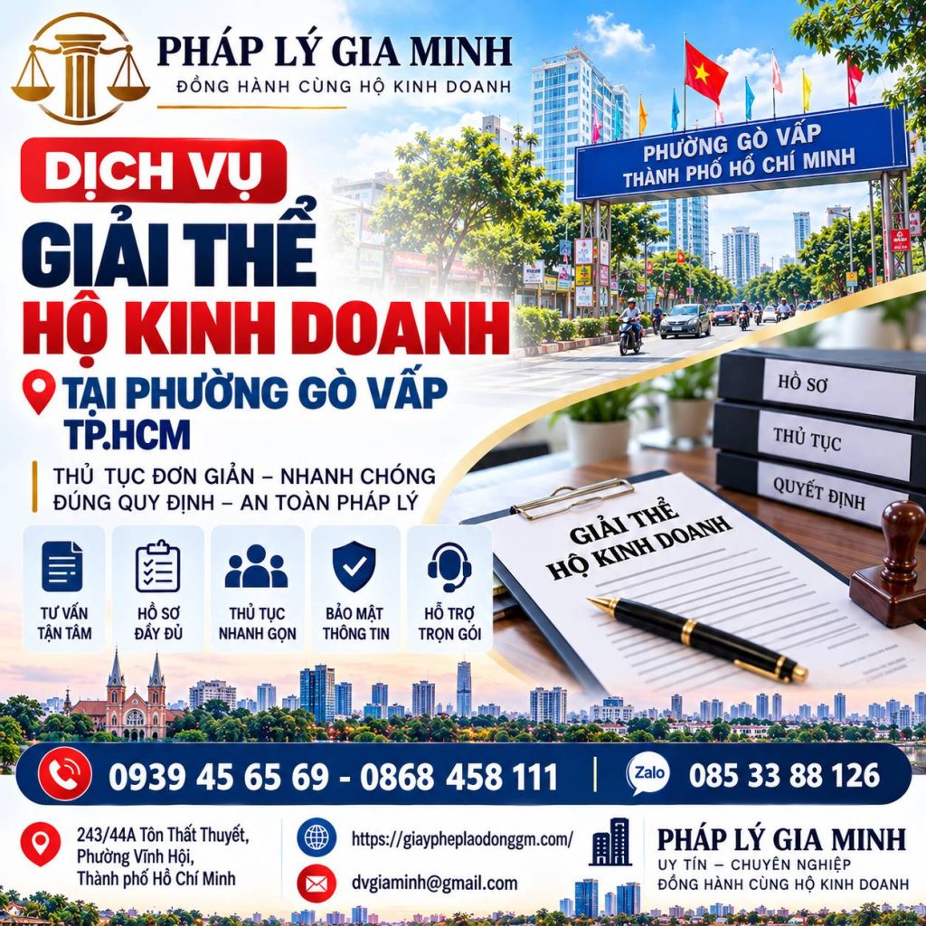 Giải thể hộ kinh doanh tại phường Gò Vấp TPHCM 1 Giải thể hộ kinh doanh tại phường Gò Vấp TP.HCM